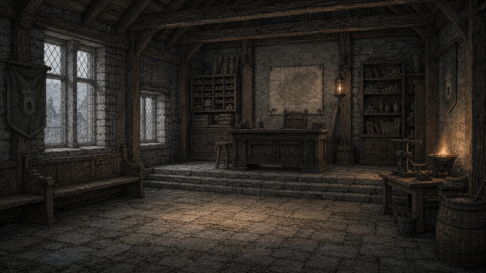 Reeve’s Hall in Blankvale's engraved mountain valley
